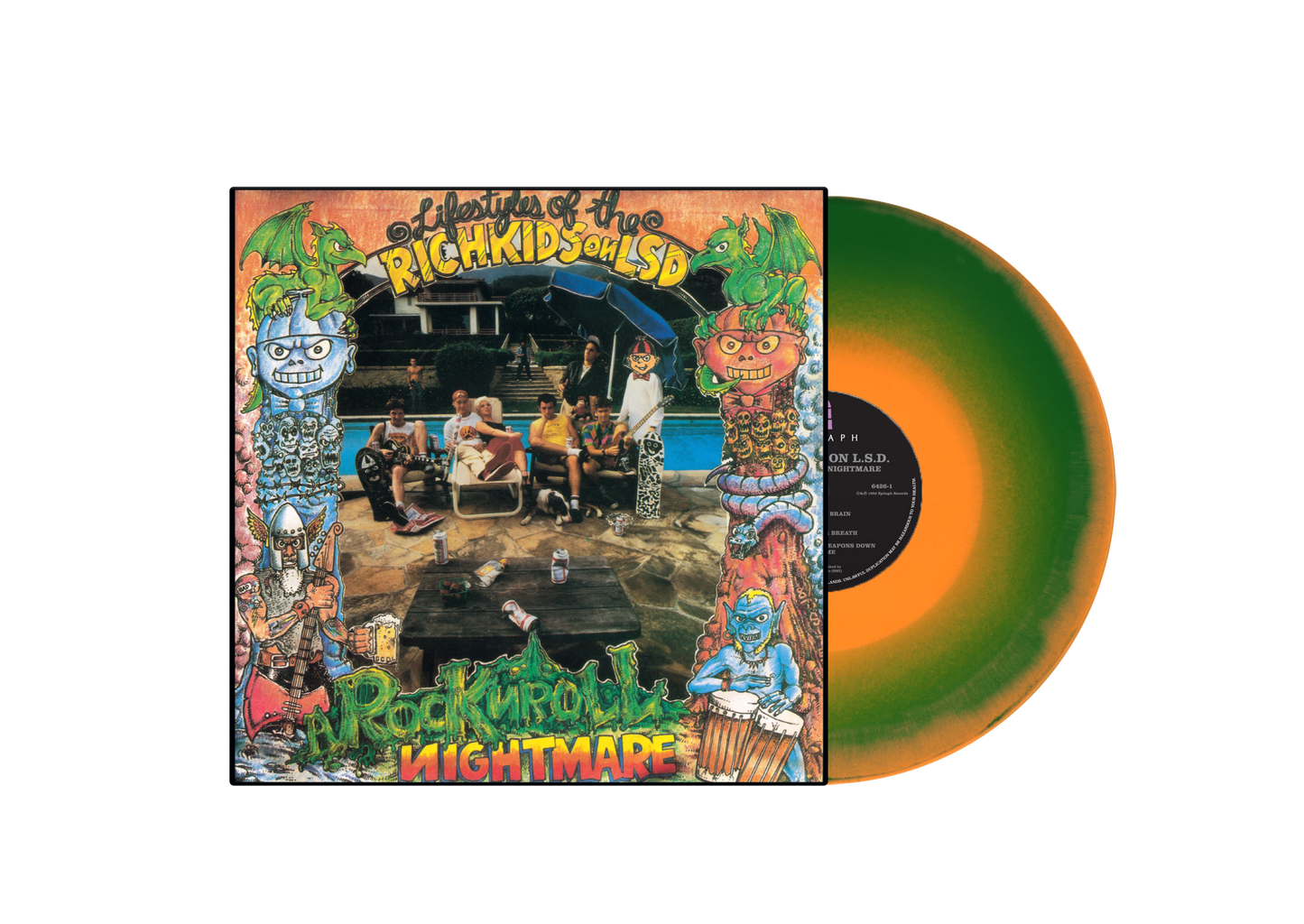 RICH KIDS ON LSD / RKL • Rock N Roll Nightmare (Green Orange Vinyl) • LP