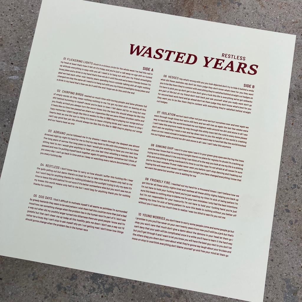 WASTED YEARS • Restless • LP