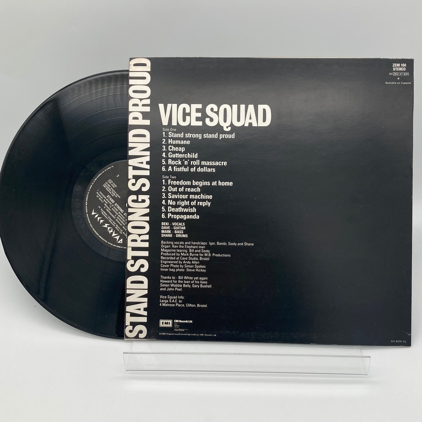 VICE SQUAD • Stand Strong Stand Proud • LP • Second Hand