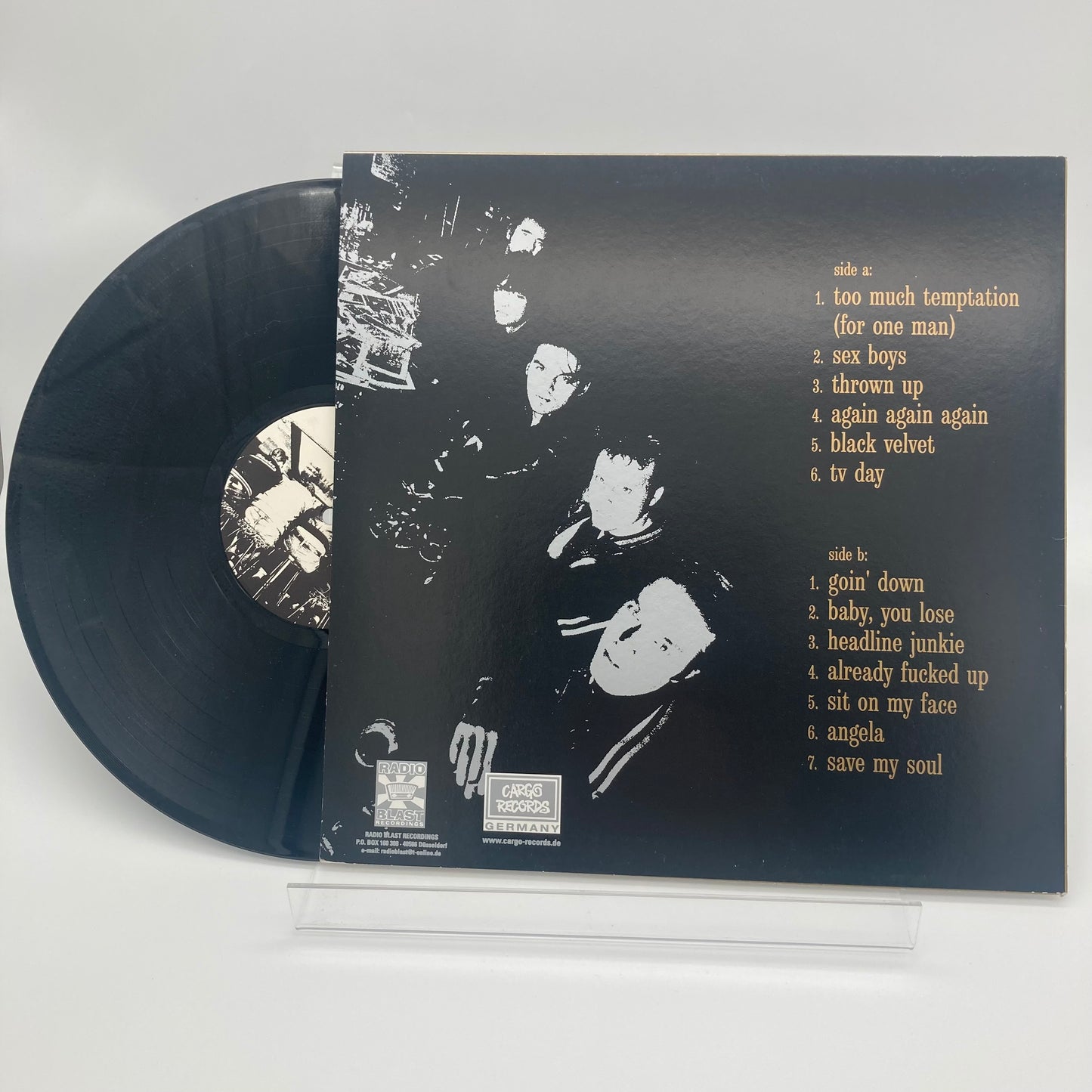 CELLOPHANE SUCKERS • Too Much Temptation • LP • Second Hand