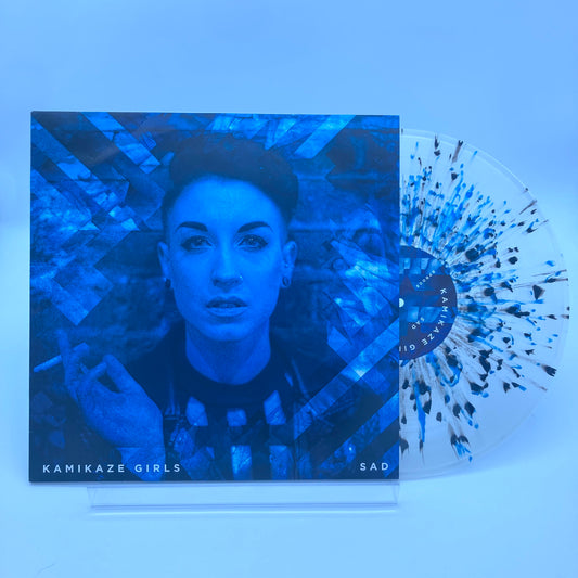 KAMIKAZE GIRLS • Sad (Clear w/Blue & Black Splatter) • 12" • Second Hand