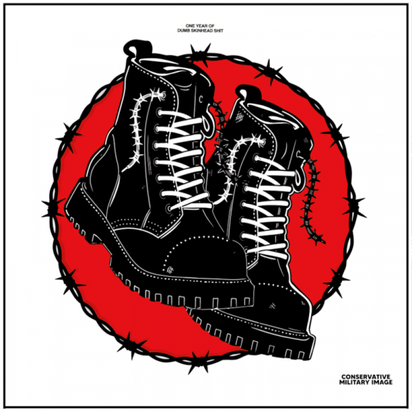 CONSERVATIVE MILITARY IMAGE • One Year Of Dumb Skinhead Shit (Red Vinyl) • LP
