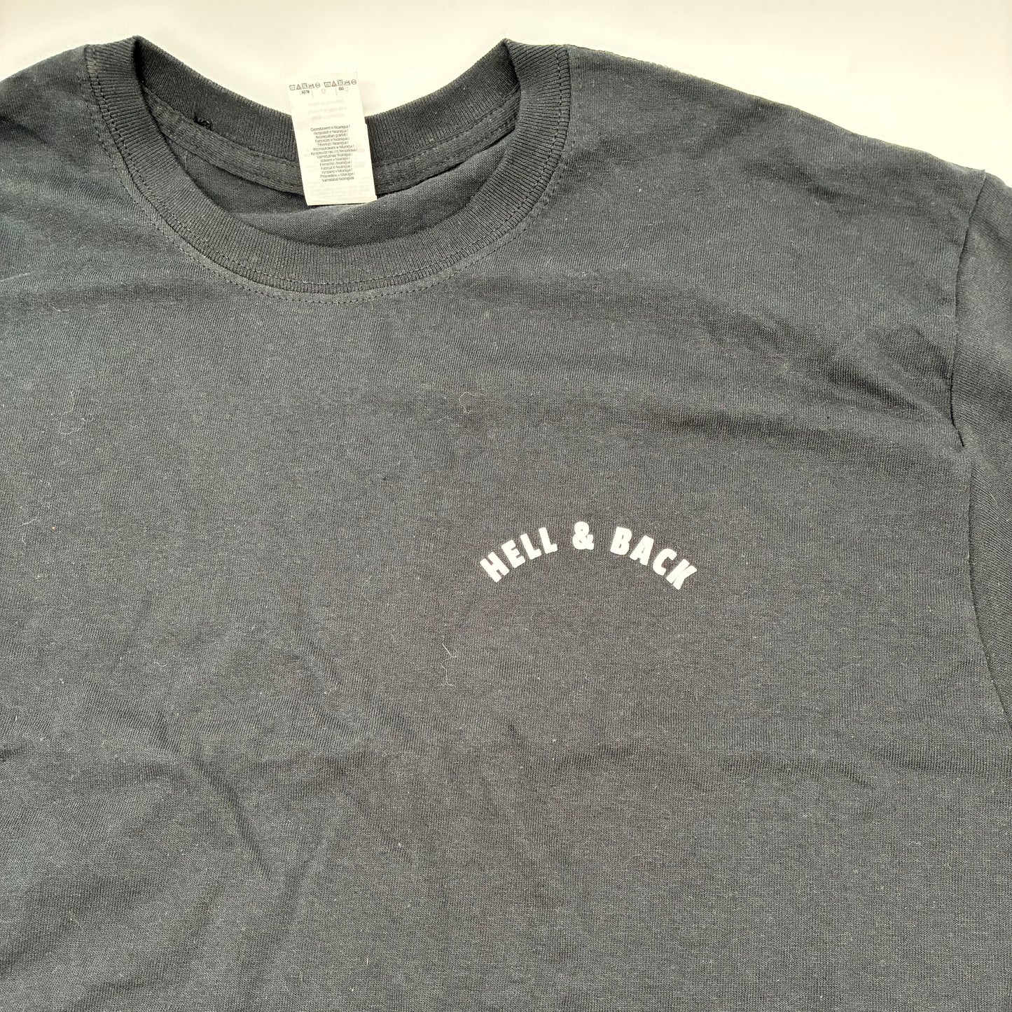 HELL & BACK • Tiki Skull • Black T-Shirt • Size L