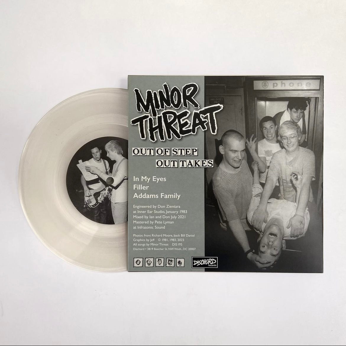 MINOR THREAT • Out Of Step Outtakes (Clear Vinyl) • 7”