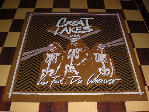 Great Lakes USA • Live Fast, Die Whenever • LP & Wooden Cover • Second Hand