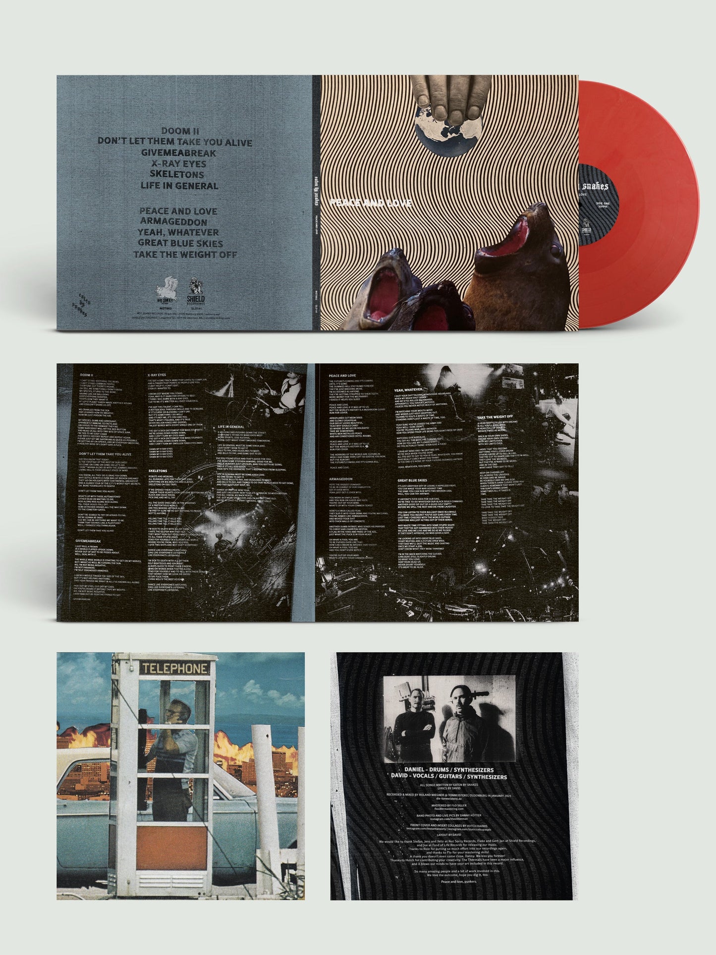EATEN BY SNAKES • Peace & Love • LP