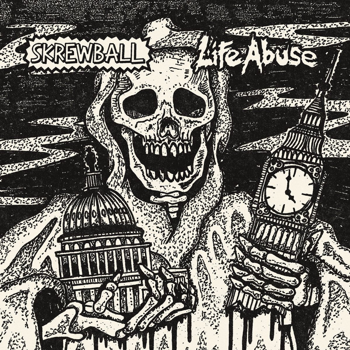 SKREWBALL / LIFE ABUSE • Split • 7"
