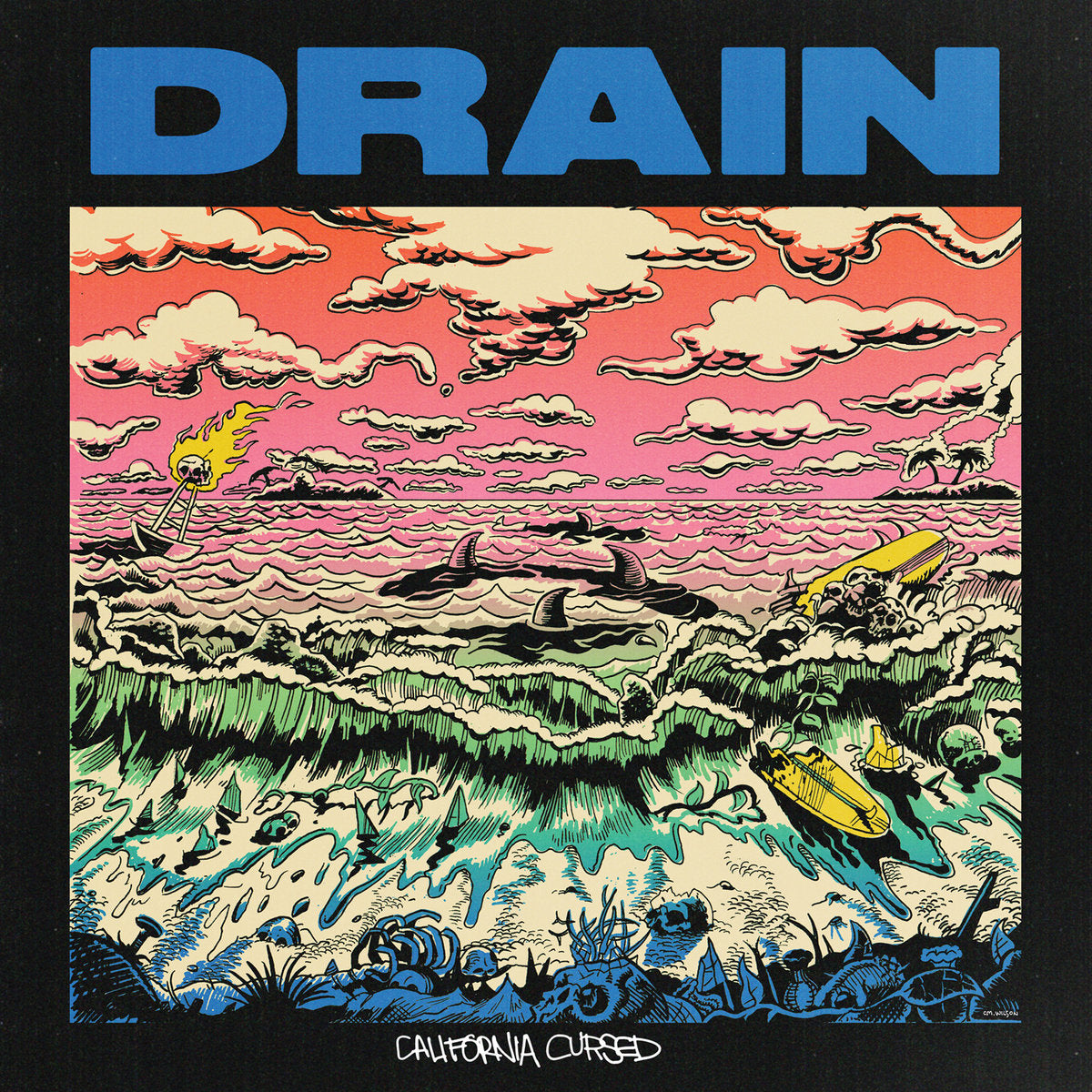 DRAIN • California Cursed (Light Blue Vinyl) • LP