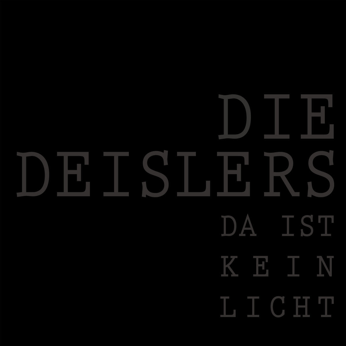 DIE DEISLERS • Da Ist Kein Licht • LP