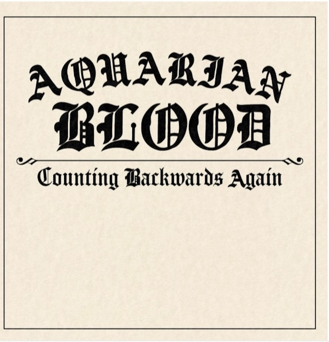 AQUARIAN BLOOD • Counting Backwards Again • LP