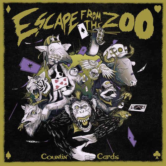 ESCAPE FROM THE ZOO • Countin' Cards • LP