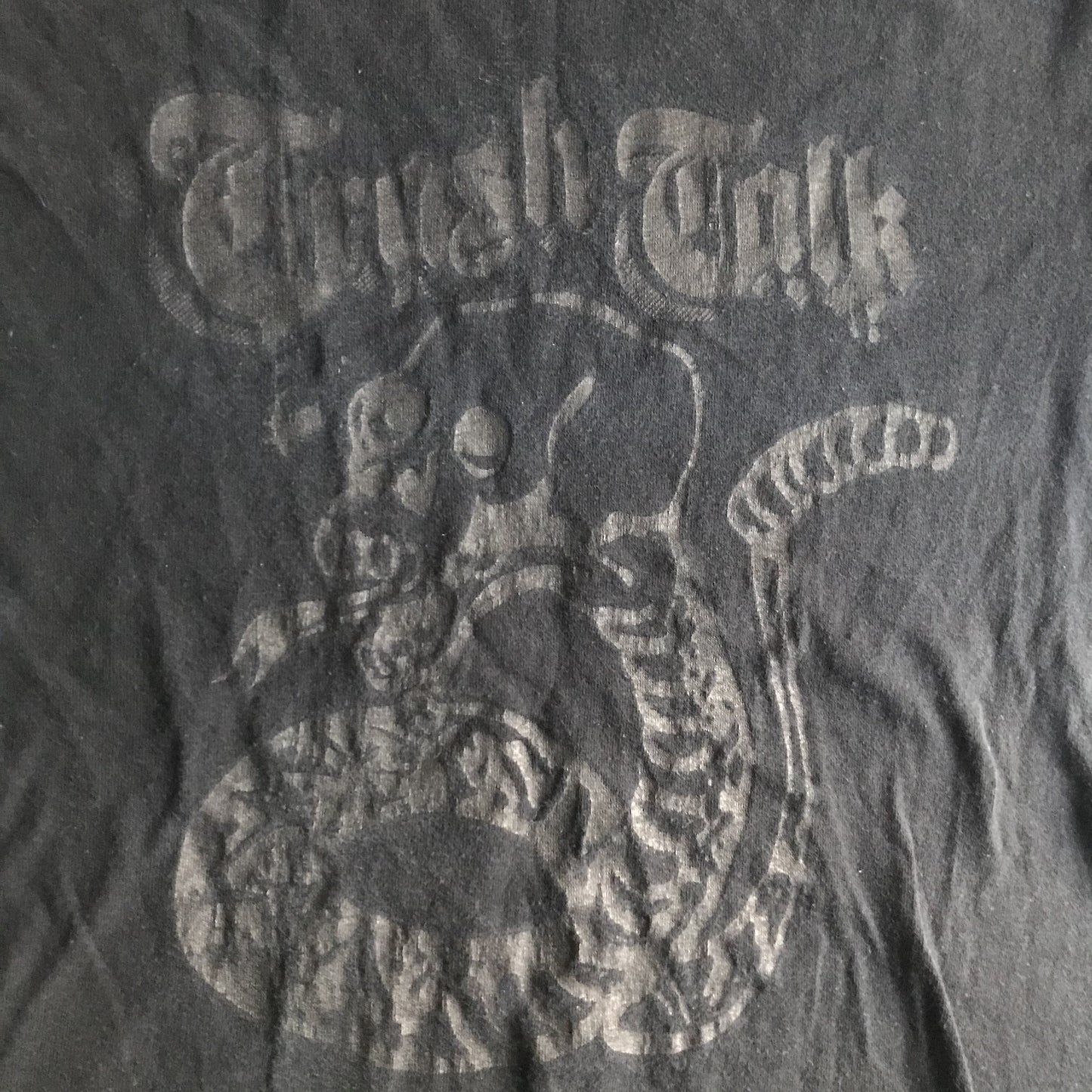 TRASH TALK • black on black • T-Shirt