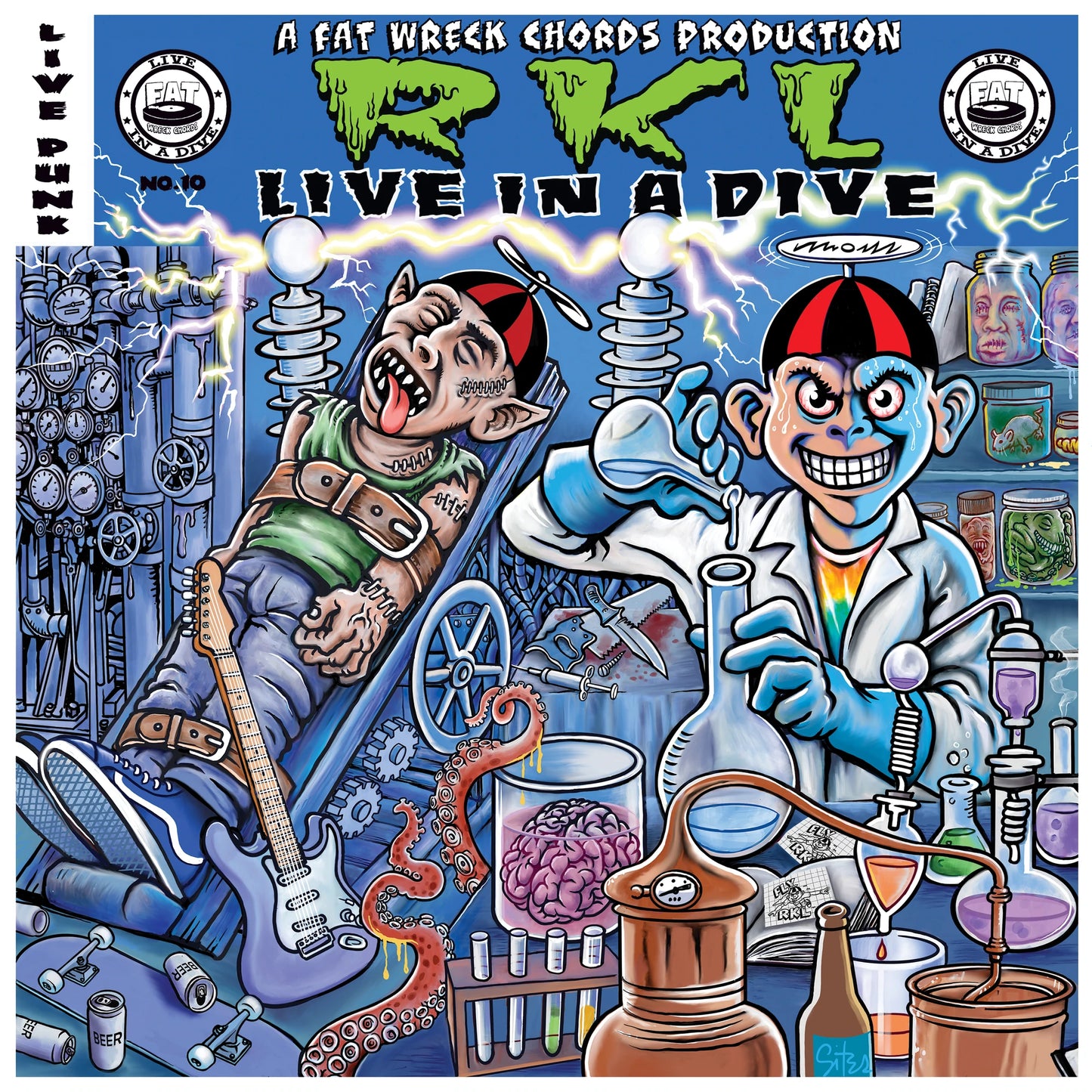 RICH KIDS ON LSD / RKL • Live In A Dive (Green Vinyl) • LP