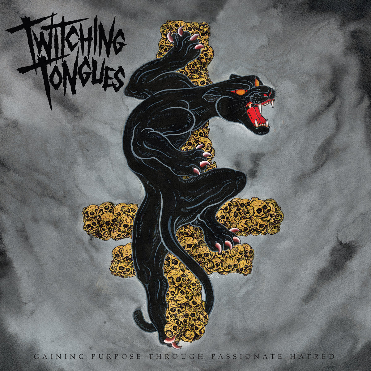 TWITCHING TONGUES • Gaining Purpose Through Passionate Hatred (Black/Bronze Splatter - ltd. 300) • LP