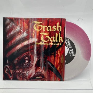 TRASH TALK • Walking Disease  (White/Purple Vinyl) • 7"• Second Hand