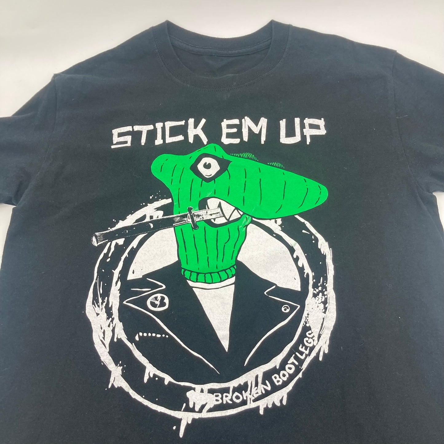 BROKEN BOOTLEGS • Stick Em Up • T-Shirt • Large • Second Hand