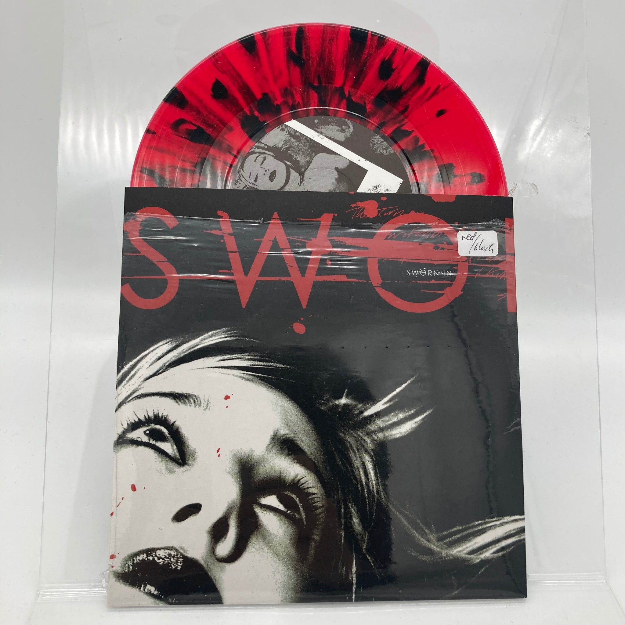 SWORN IN • s/t (Red w/Black Splatter) • 7" • Second Hand