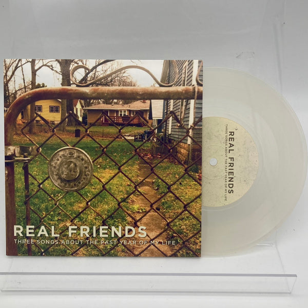REAL FRIENDS • Three Songs About The Past Year Of My LIfe (Clear/Grey Vinyl) • 7" • Second Hand