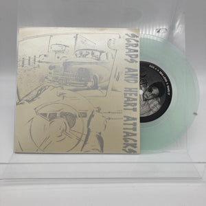 SCRAPS AND HEART ATTACKS • s/t (Clear Vinyl, Silver Cover) • 7" • Second Hand