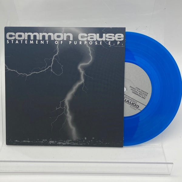 COMMON CAUSE • Statement Of Purpose E.P. (Blue Vinyl) • 7" • Second Hand
