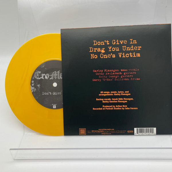 CRO MAGS • Don't Give In (Yellow Vinyl) • 7" • Second Hand