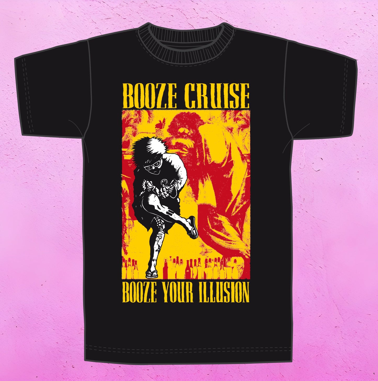 BOOZE CRUISE • Booze Your Illusion • T-Shirt • Pre-Order