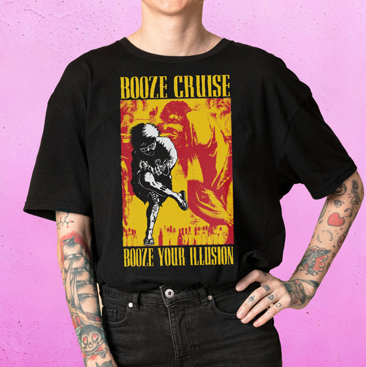 BOOZE CRUISE • Booze Your Illusion • T-Shirt • Pre-Order