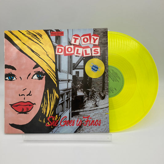 TOY DOLLS • She Goes To Finos (Transparent Yellow Vinyl) • 12" • Second Hand