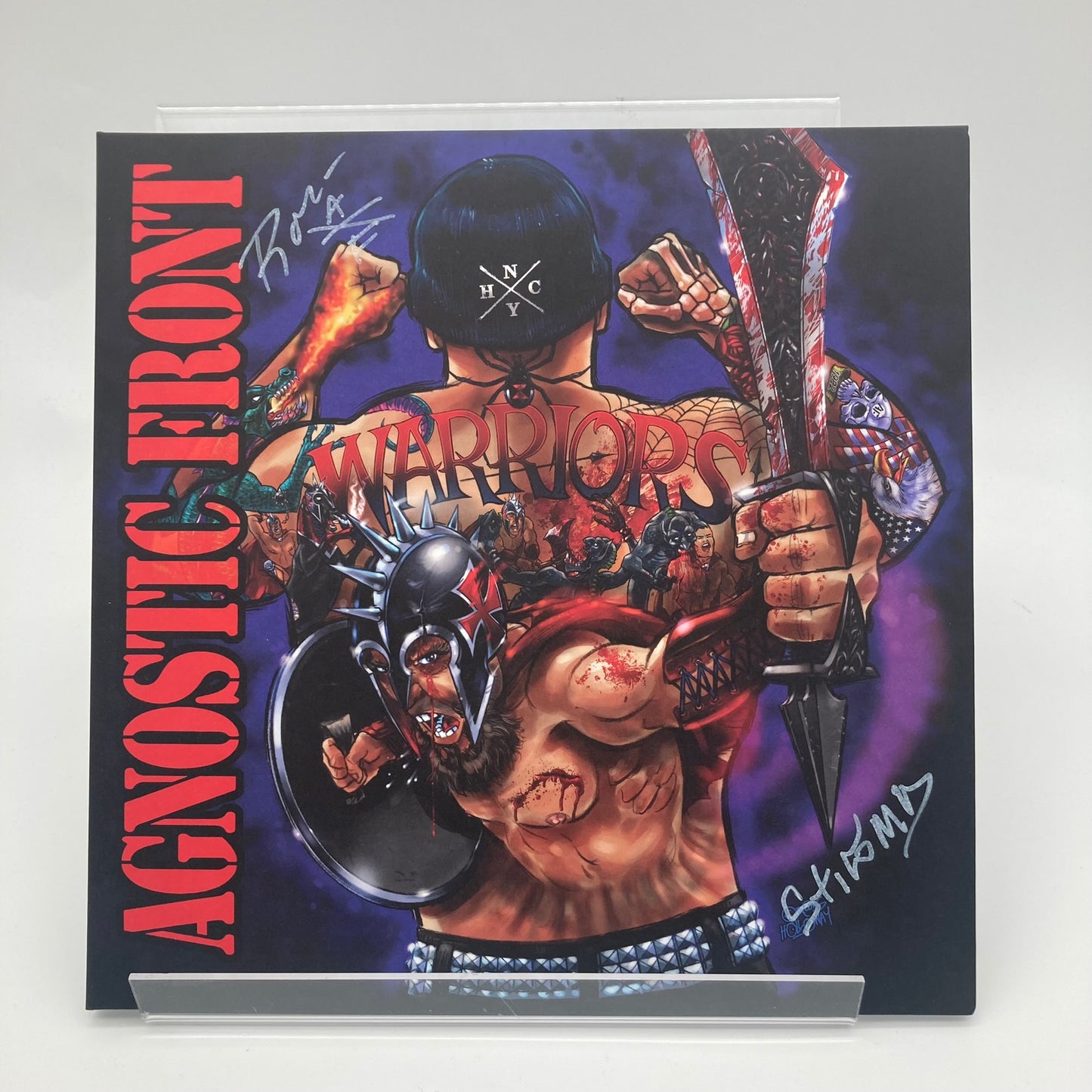 AGNOSTIC FRONT • Warriors (signed by Roger & Stigma) • LP