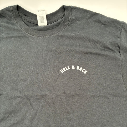 HELL & BACK • Tiki Skull • Black T-Shirt • Size L