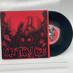 ON THIN ICE • All Hope Abandon • 7" (black record release cover red 49/50) • Second Hand