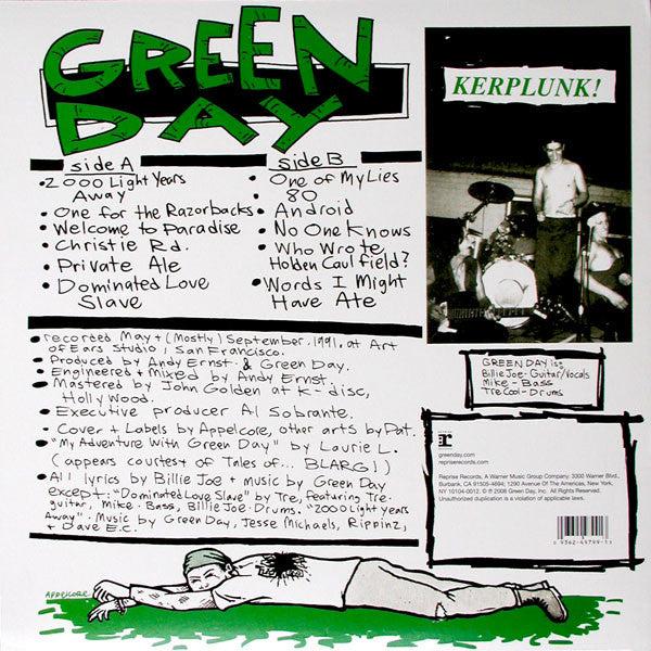 GREEN DAY • Kerplunk (Reissue) LP + 7"