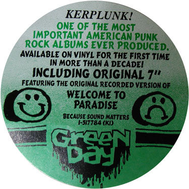 GREEN DAY • Kerplunk (Reissue) LP + 7"