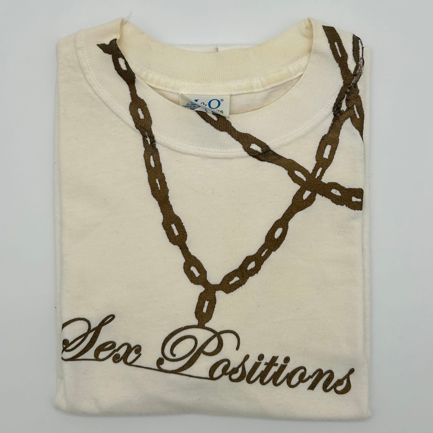 SEX POSITIONS • White T-Shirt • Small