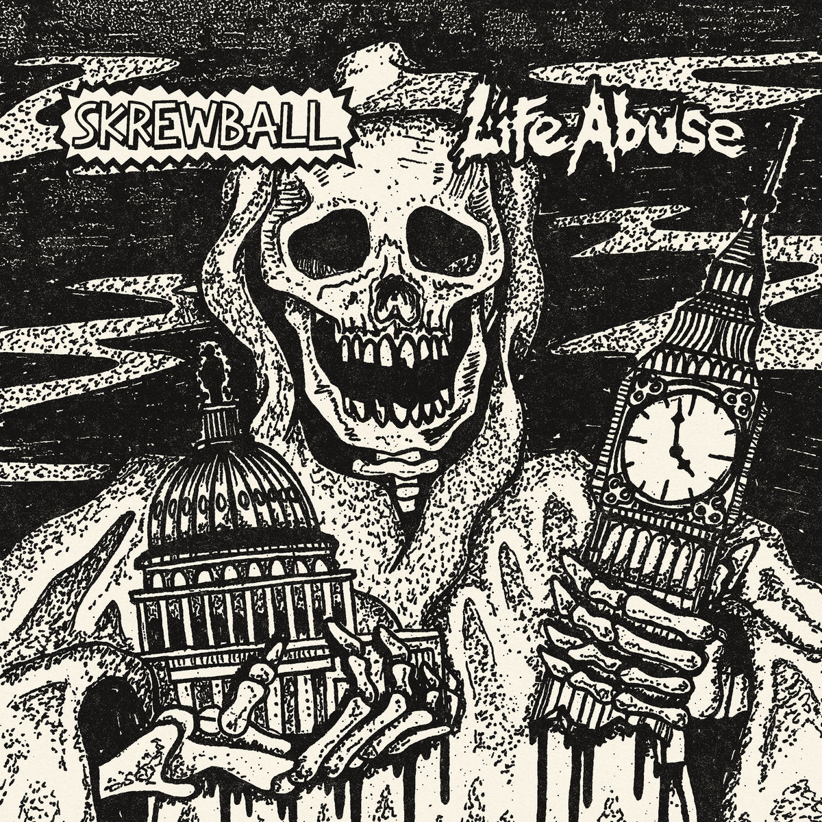 SKREWBALL / LIFE ABUSE  • Split • 7"