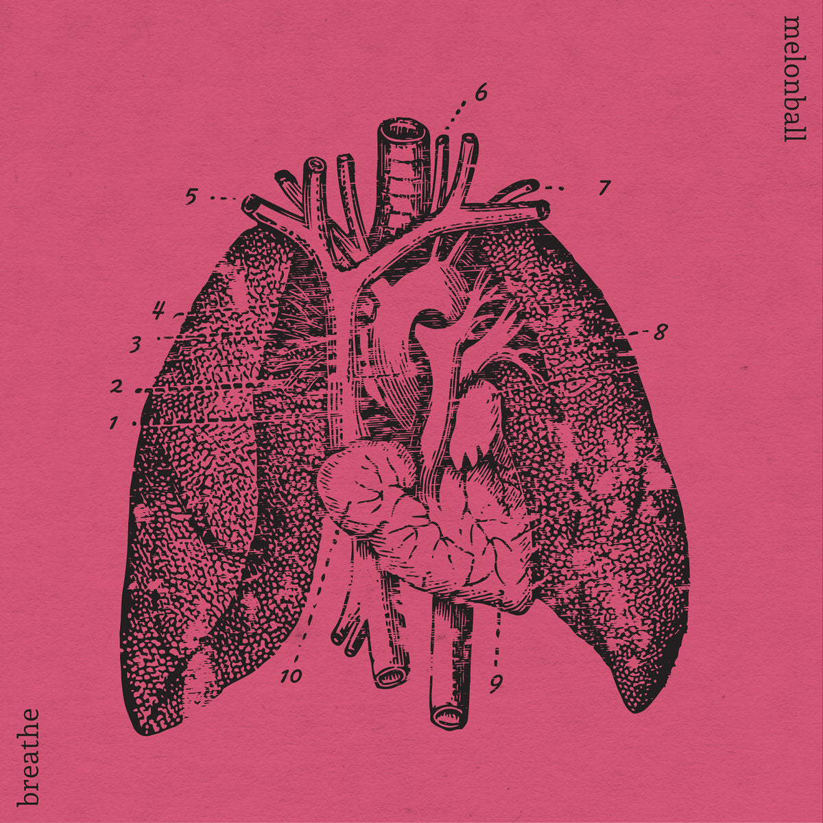 MELONBALL • Breathe (Half Pink/Half Black) • LP