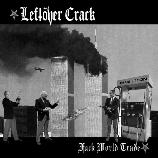 LEFTÖVER CRACK • Fuck World Trade (Clear with Grey & Red Splatter Vinyl) • LP