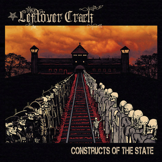 LEFTÖVER CRACK • Constructs Of The State (Red w/Black Splatter Vinyl) • LP