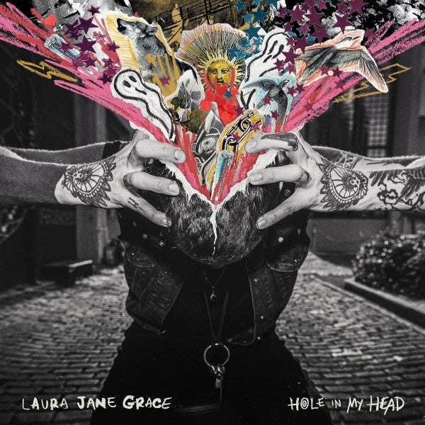 LAURA JANE GRACE • Hole In My Head (Clear with pink splatter vinyl) • LP • Pre-Order
