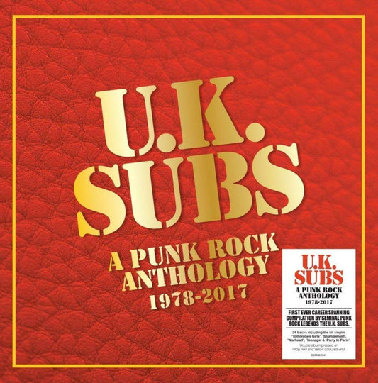 U.K. SUBS • A Punk Rock Anthology  1978-2017 (Red & Yellow Vinyl) • DoLP