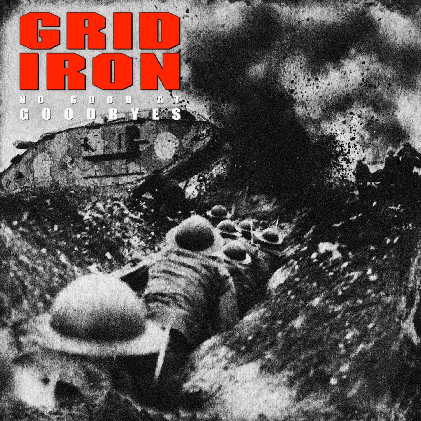 GRIDIRON • No Good At Goodbyes (Ultra Clear w/ Red & Black Splatter Vinyl) • LP