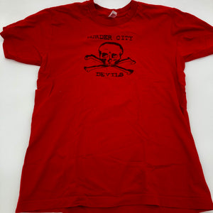 THE MURDER CITY DEVILS • Skull & Crossbones • S • red • T-Shirt