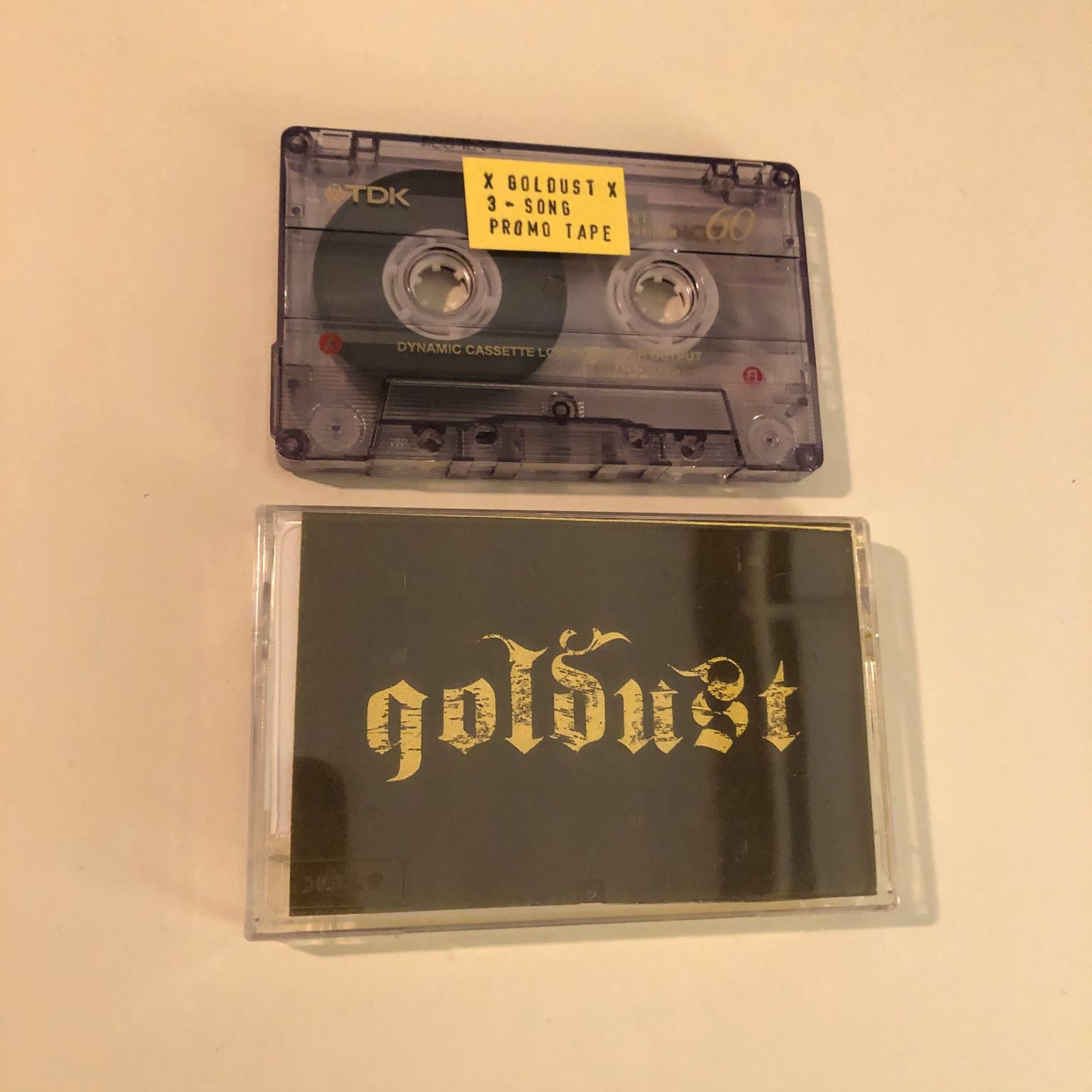 GOLDUST • 3 Song Promo Tape • yellow cover