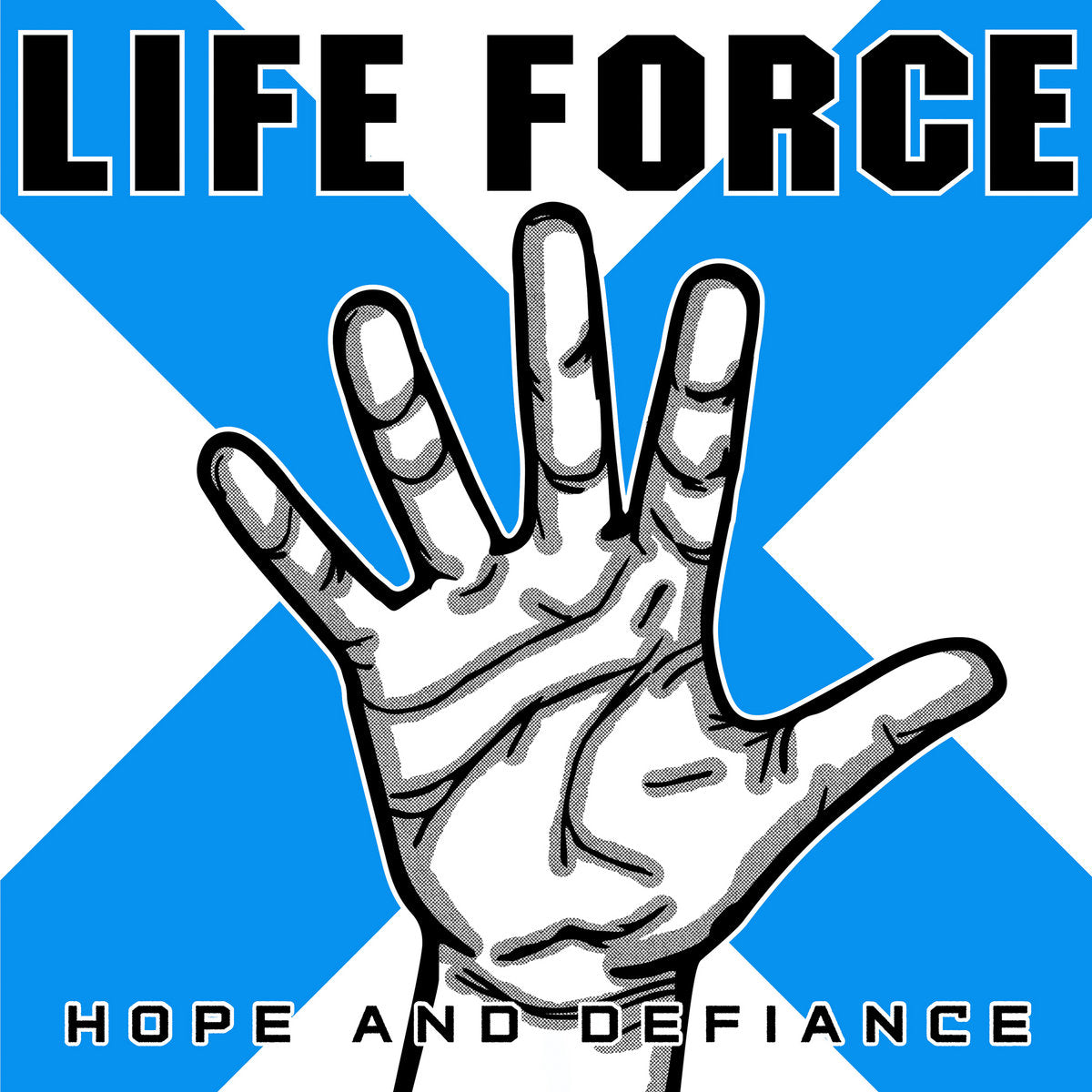 LIFE FORCE • Hope And Defiance  (Black, Blue, And White Vinyl) • LP