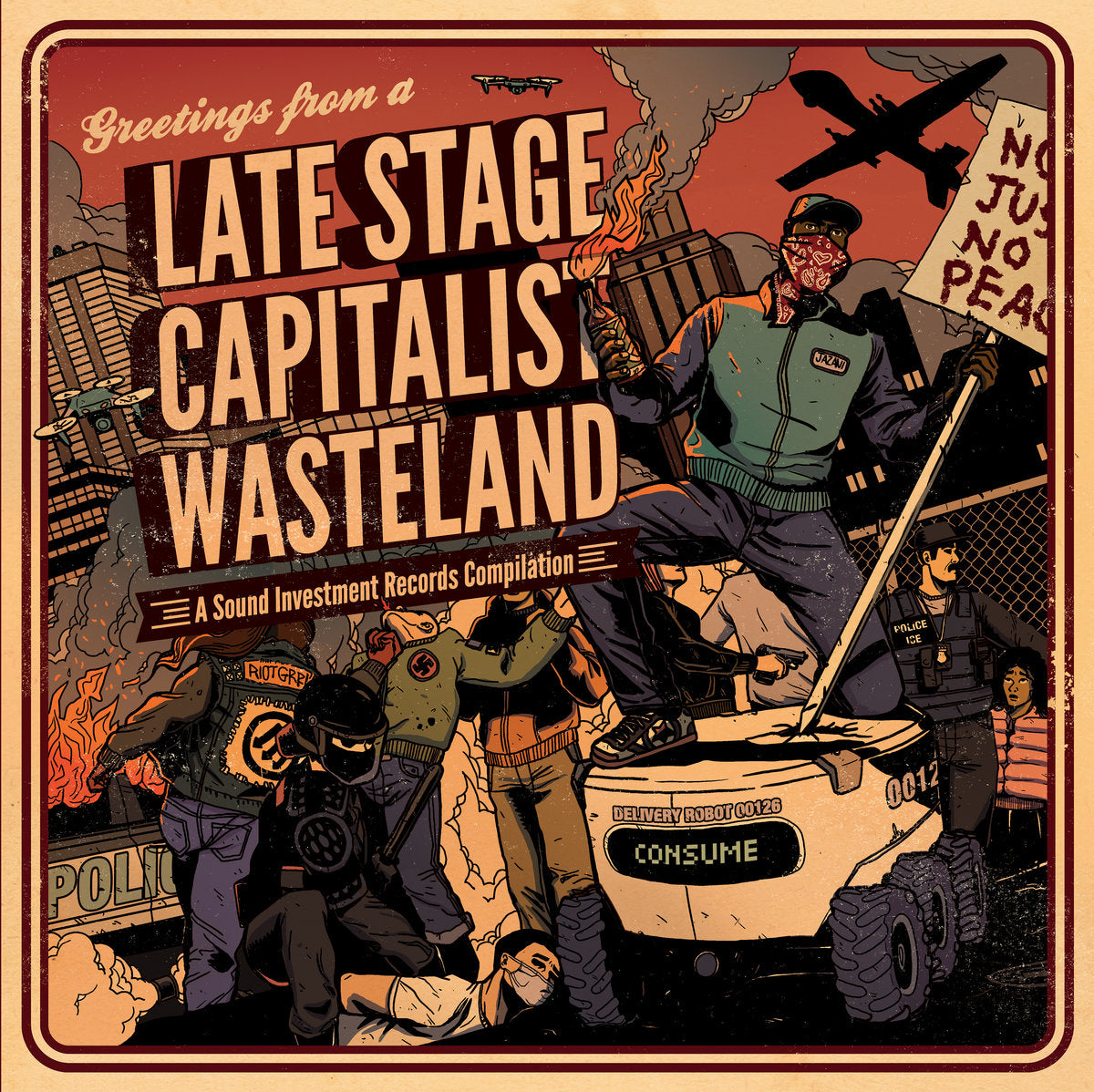 V/A • Greetings From A Late Stage Capitalist Wasteland: A Sound Investment Records Compilation • LP