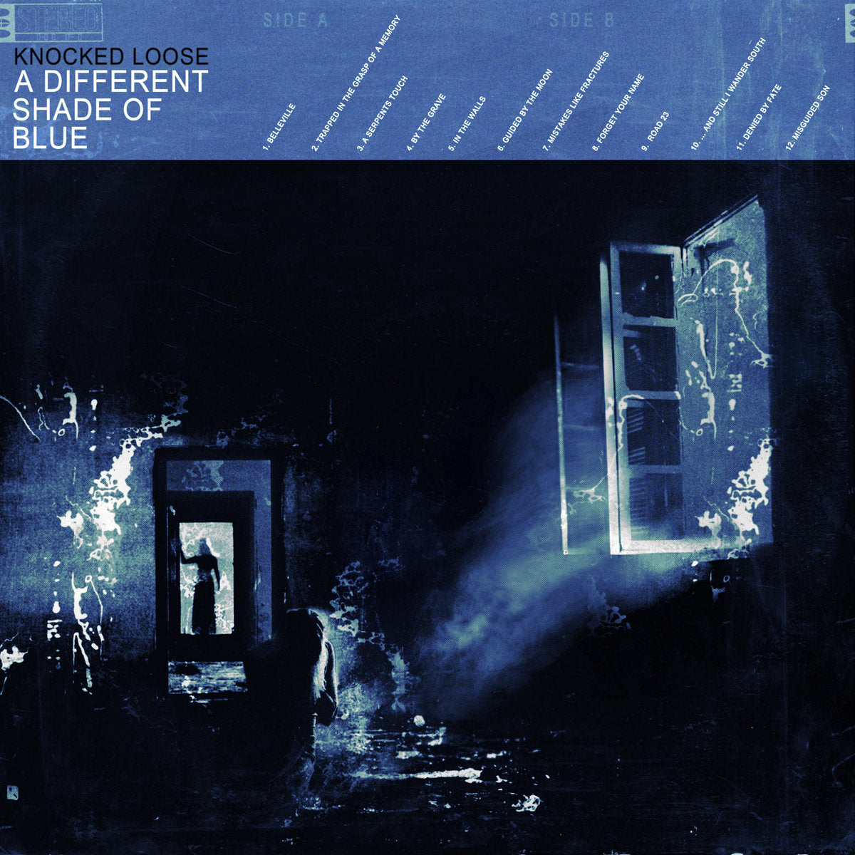 KNOCKED LOOSE • A Different Shade Of Blue (Sea blue w/ black & cyan blue twist - Vinyl) • LP